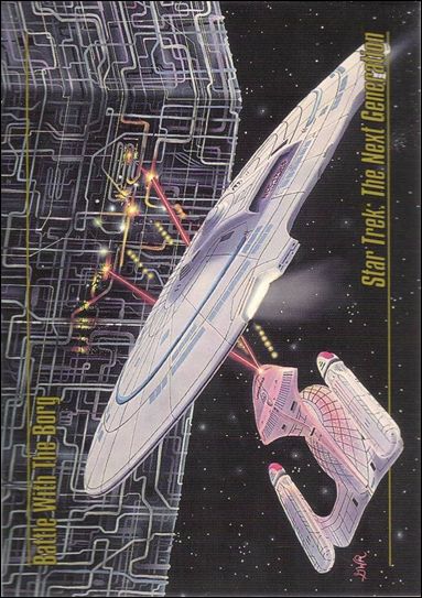 Star Trek Master Series: Series 1 (Base Set) card 43 Battle with the Borg