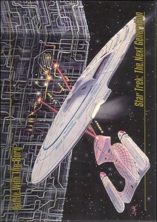 Star Trek Master Series: Series 1 (Base Set) card 43 Battle with the Borg