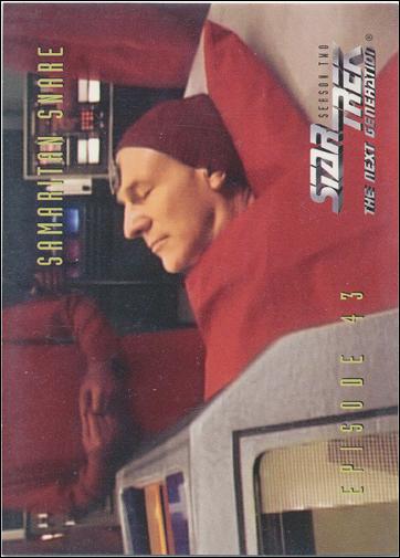 Star Trek: The Next Generation - The Episode Collection Season Two (Base Set) card 186 Samaritan Snare, Episode 43C