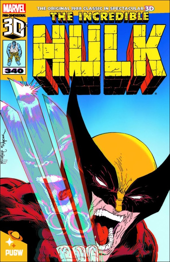 Incredible Hulk (1968) issue 340-D Facsimile Edition (2025) 3D Cover