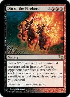 Magic the Gathering: Shadowmoor (Base Set) card 184 Din fo the Fireherd
