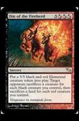 Magic the Gathering: Shadowmoor (Base Set) card 184 Din fo the Fireherd