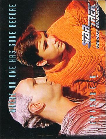 Star Trek: The Next Generation - The Episode Collection Season One (Base Set) card 25 Where No One Has Gone Before, Episode 6A