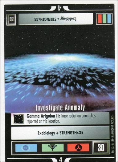 Star Trek: Premiere Unlimited (Base Set) card 165 Investigate Anomaly  