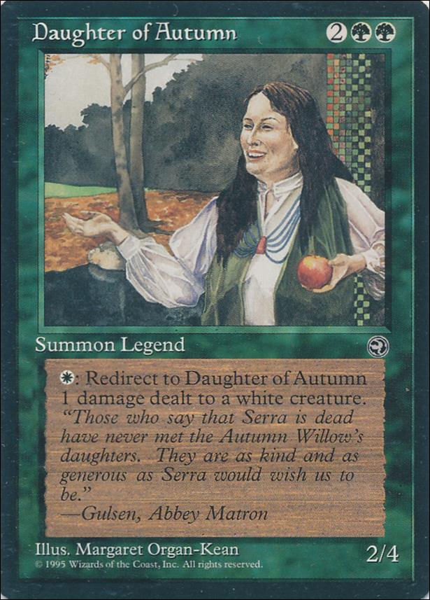 Magic the Gathering: Homelands (Base Set) card 85 Daughter of Autumn