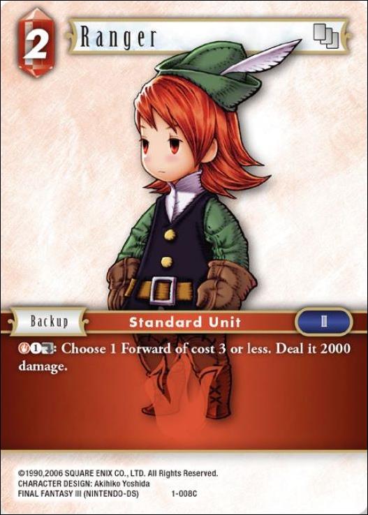 Final Fantasy Trading Card Game: Opus I (Base Set) card 008C Ranger