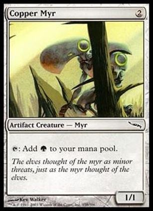 Magic the Gathering: Mirrodin (Base Set) card 158 Copper Myr