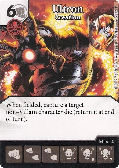 Marvel Dice Masters Age of Ultron  card 21 Ultron: Creation