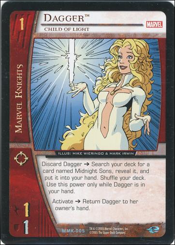 Marvel Knights: VS System (Base Set) card MMK-005 Dagger
