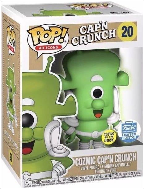 POP! Ad Icons figure 20 Cozmic Cap'n Crunch (GITD) Funko Shop Exclusive
