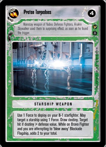 Star Wars: Theed Palace Limited (Base Set) card 128 Proton Torpedoes
