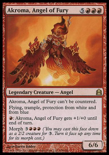 Magic the Gathering: Commander (Base Set) card 108 Akroma, Angel of Fury