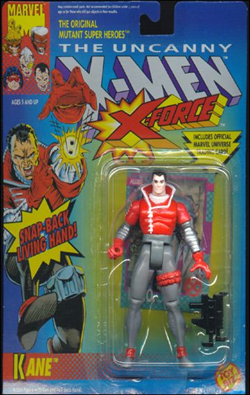 X-Men (X-Force) figure 25 Kane (Snap-Back Living Hand); Red Leg Holster