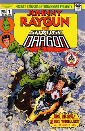 Johnny Raygun / Savage Dragon Team-Up issue nn-D Rubber Chicken Comics Cover