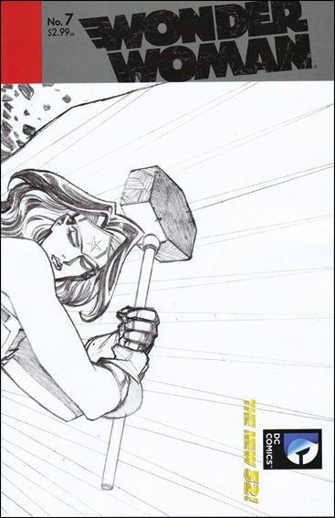 Wonder Woman (2011) issue 7-B Wraparound 1:25 Sketch Cover