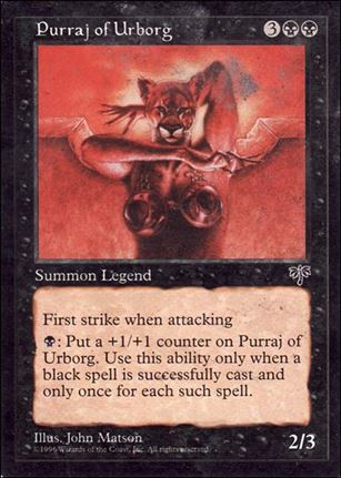 Magic the Gathering: Mirage (Base Set) card 135 Purraj of Urborg