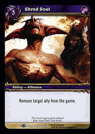 World of Warcraft: Through the Dark Portal (Base Set) card 114 Shred Soul