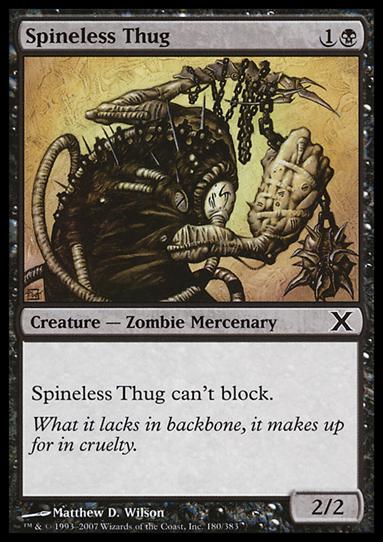 Magic the Gathering: 10th Edition (Base Set) card 180 Spineless Thug
