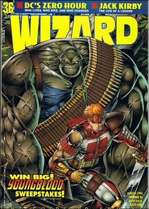 Wizard: The Guide to Comics issue 36-B Rob Liefeld Youngblood Cover