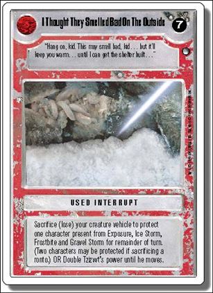 Star Wars: Hoth Revised (Base Set) card 128 I Thought They Smelled Bad On The Outside