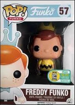 Pop! Funko - Freddy Funko figure 57 Freddy Funko (Charlie Brown Yellow) SDCC 1/500