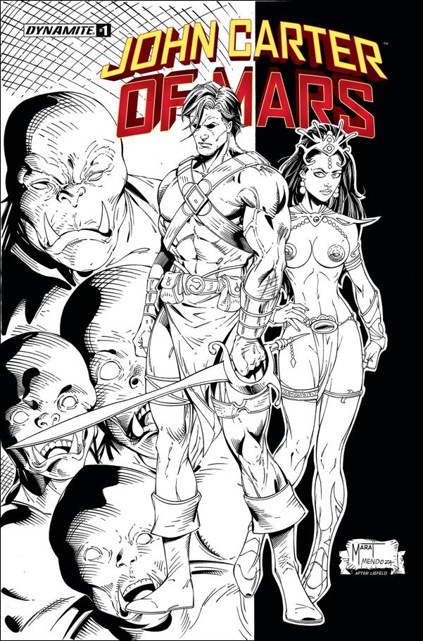 John Carter of Mars (2022) issue 1-J Marat Mychaels 1:7 Black & White Cover