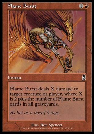 Magic the Gathering: Odyssey (Base Set) card 194 Flame Burst