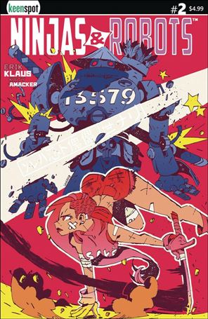 Ninjas and Robots issue 2-D Jon Lankry Cover