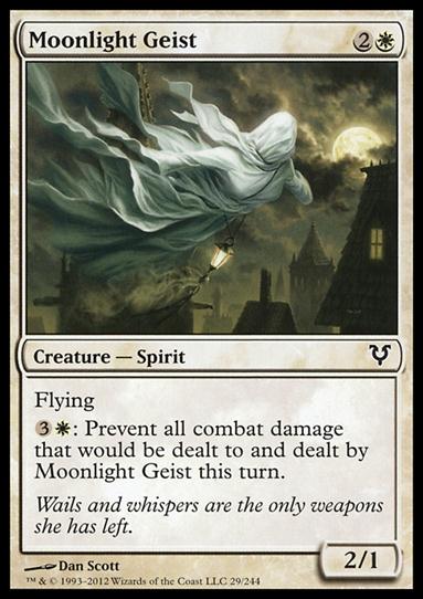 Magic the Gathering: Avacyn Restored (Base Set) card 29 Moonlight Geist