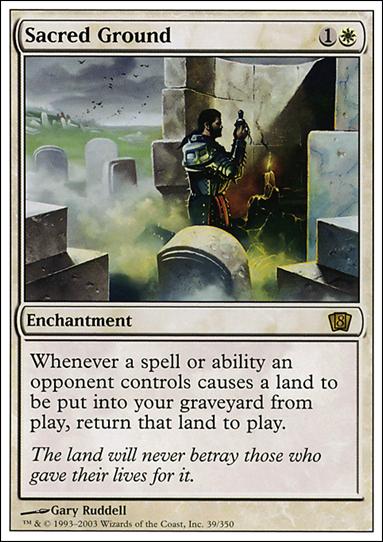 Magic the Gathering: 8th Edition (Base Set) card 39 Sacred Ground