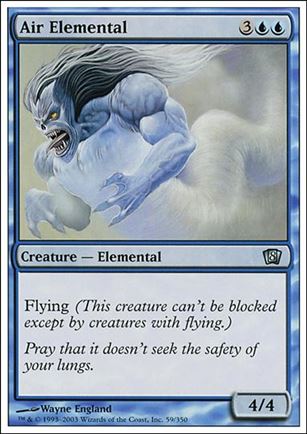 Magic the Gathering: 8th Edition (Base Set) card 59 Air Elemental