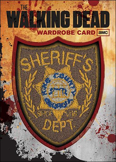 Walking Dead (Oversized Wardrobe Redemption Subset) card R2 Shane Walsh's Badge Wardrobe Card 1:1
