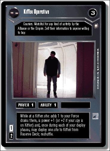 Star Wars: Special Edition Limited (Base Set) card 18 Kiffex Operative