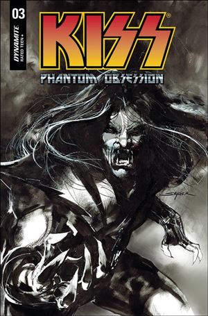 KISS: Phantom Obsession issue 3-J Stuart Sayger 1:20 Black & White Cover
