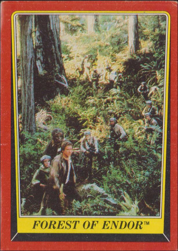 Star Wars: Return of the Jedi: Series 1 (Base Set) card 68 Forest of Endor