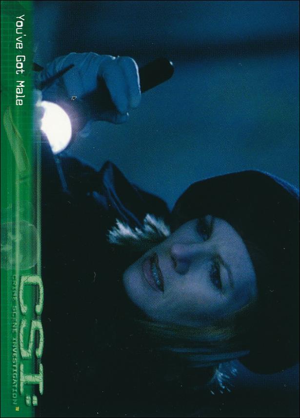 CSI: Crime Scene Investigation - Series One (Base Set) card 35 You've Got Male