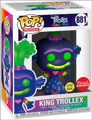 POP! Movies figure 881-B King Trollex (GITD) Michaels Exclusive