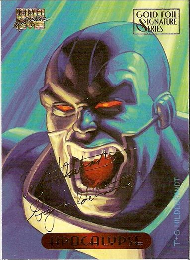 1994 Marvel Masterpieces (Gold-Foil Signature Parallel Base Set) card 1 Apocalypse