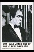 Munsters (Base Set) card 58 But I Was Voted One of the 10 Best Dressed
