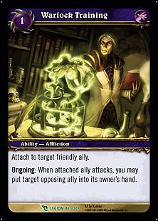 World of Warcraft: March of the Legion (Base Set) card 114 Warlock Training