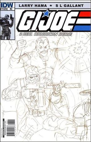 G.I. Joe: A Real American Hero issue 168-C Larry Hama 1:10 Cover