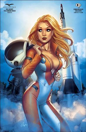 Red Agent: The Human Order issue 6-E Elias Chatzoudis Comicpalooza Cover 1/500