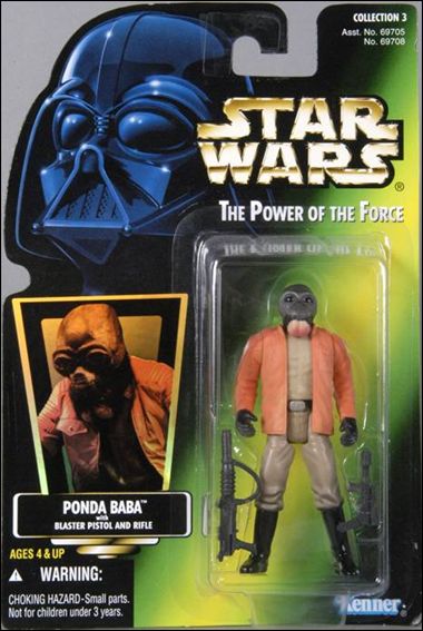 Star Wars: The Power of the Force 2 3 3/4" Basic Action Figures figure 42-F Ponda Baba (Collection 3) (Black Beard) (Holo)