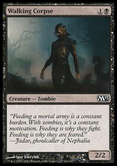 Magic the Gathering: 2013 Core Set (Base Set) card 116 Walking Corpse