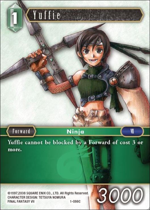 Final Fantasy Trading Card Game: Opus I (Base Set) card 086C Yuffie