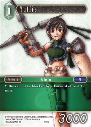 Final Fantasy Trading Card Game: Opus I (Base Set) card 086C Yuffie