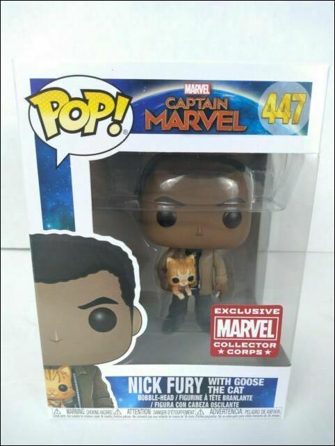 POP! Marvel figure 447 Nick Fury with Goose the Cat