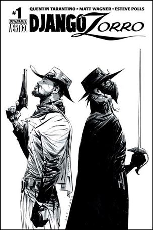 Django/Zorro issue 1-F Jae Lee 1:50 Black & White Cover