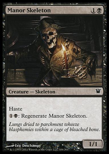 Magic the Gathering: Innistrad (Base Set) card 106 Manor Skeleton