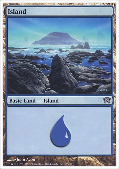 Magic the Gathering: 9th Edition (Base Set) card 335 Island